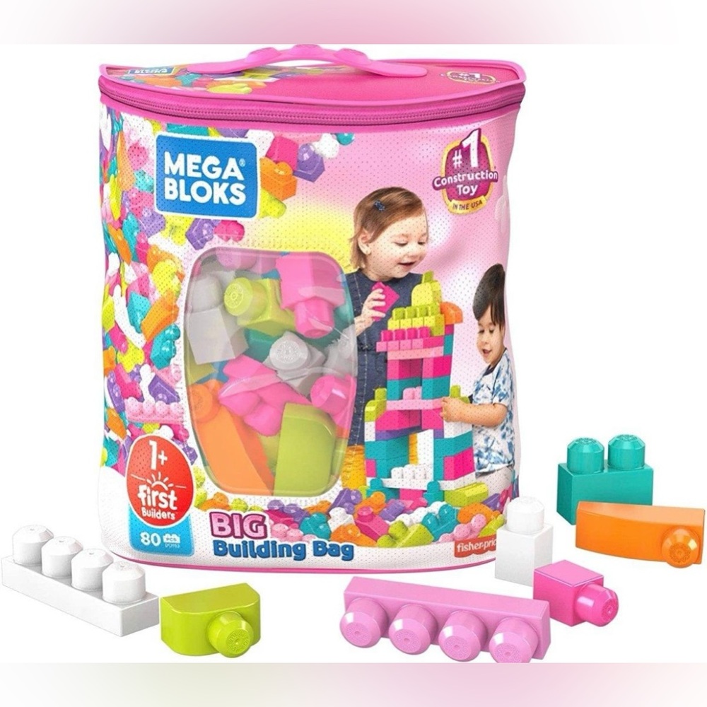 Mega Bloks First Builders Big Building Bag 80 pieces